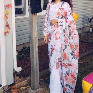Floral sari